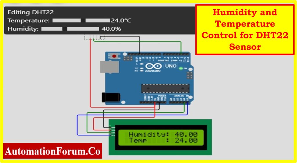 DHT Sensor Interface with Serial LCD Interface Using Arduino UNO 19