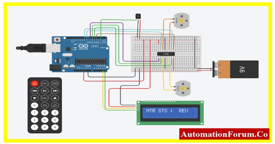 Direction and Speed Control of DC Motor Using IR Remote Control 14