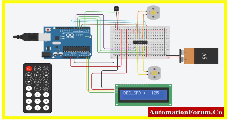 Direction and Speed Control of DC Motor Using IR Remote Control 16