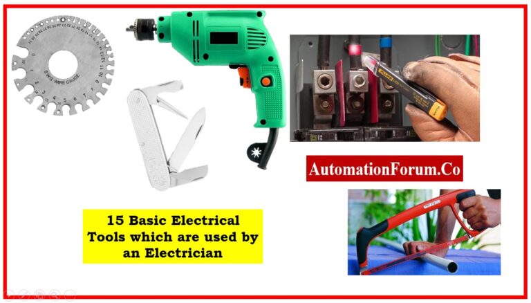 25 Top Basic Electrical Tools which are used by an Electrician
