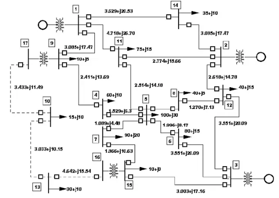 single line diagram of small power system 