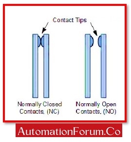 NO AND NC CONTACT IN RELAY