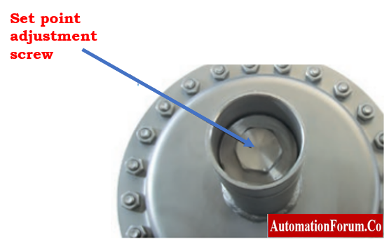 Set point adjustment valve