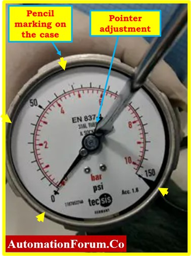 pressure gauge calibrated 10