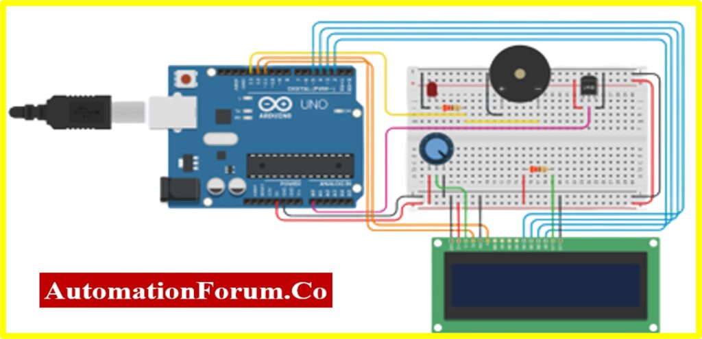 Interfacing lm35 temperature sensor and lcd with Arduino 3