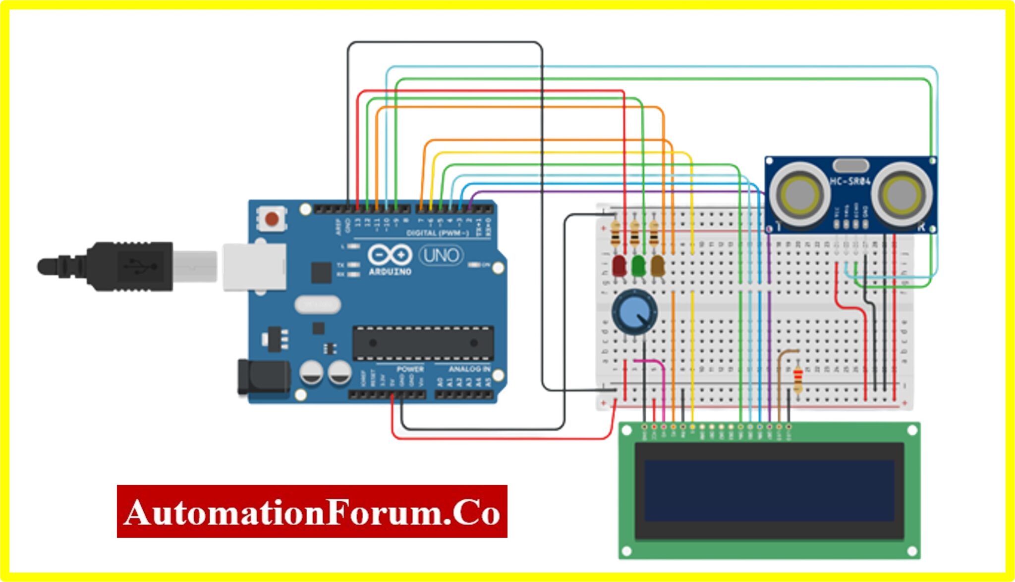 Distance Measurement Using Ultrasonic Sensor with Arduino UNO