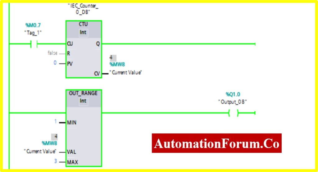 How to create and use different Comparator blocks in PLC ladder logic? 26