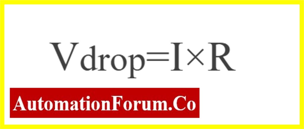 Voltage Drop Formula for PLC wiring