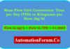 Mass Flow Unit Conversion Calculator: Tons per Day (TPD) to Kilograms per Hour (kg/h) Mass Flow Unit Conversion Calculator: Tons per Day (TPD) to Kilograms per Hour (kg/h)
