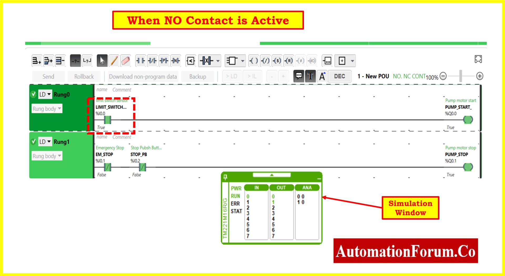 Understanding NO vs NC Contacts is key for Logic Writing in PLC Programming