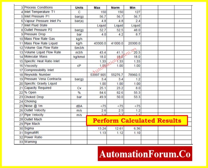 Control Valve Calculation Software How to Prepare Control Valve Datasheets A Step-by-Step Procedure for ...