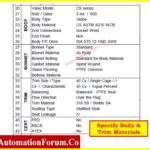 How to Prepare Control Valve Datasheets A Step-by-Step Procedure for EPC Instrumentation Engineers 6