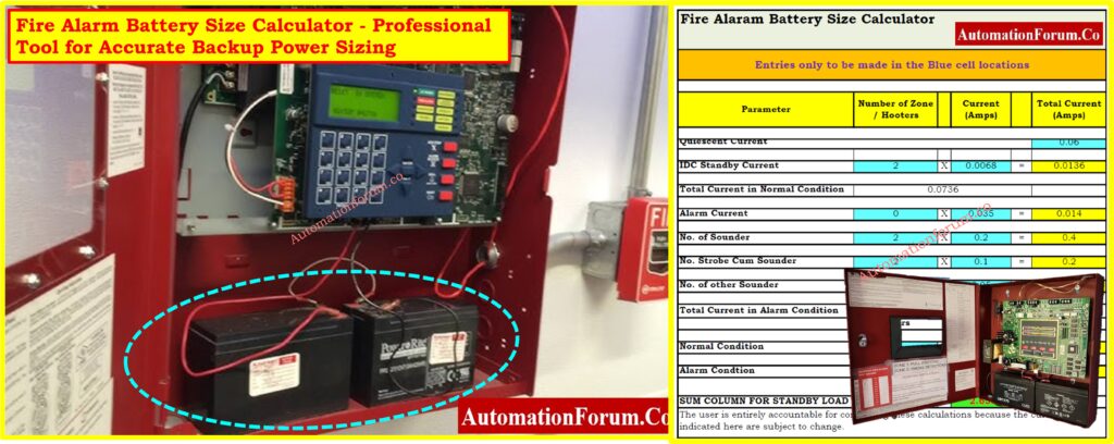Fire Alarm Battery Size Calculator - Professional Tool for Accurate Backup Power Sizing