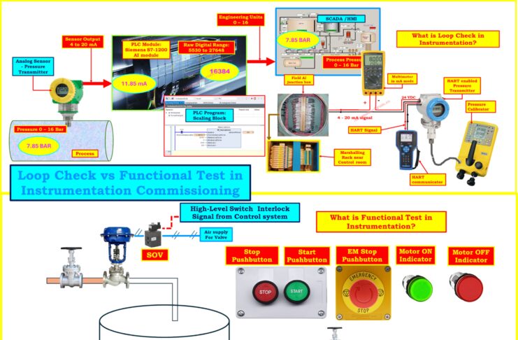 Loop Check vs Functional Test in Instrumentation Commissioning