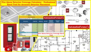 Fire Alarm Detector Coverage Calculator - Professional Excel Tool for Accurate Detector Placement