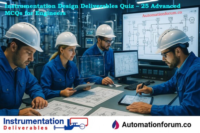 Instrumentation Design Deliverables Quiz - 25 Advanced MCQs for Engineers