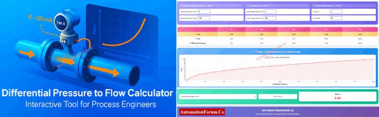 Differential Pressure to Flow Calculator – Complete Interactive Tool for Process Engineers