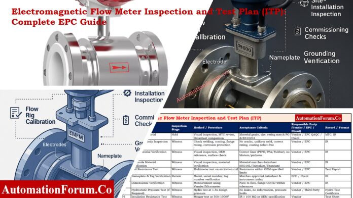Electromagnetic Flow Meter Inspection and Test Plan (ITP): Complete EPC Guide