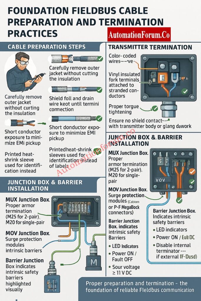 Foundation Fieldbus Cable Preparation and Termination