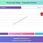 Thermocouple Calculator – Convert Voltage ↔ Temperature (NIST ITS-90) 2