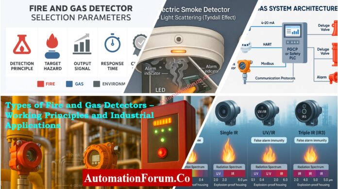 Types of Fire and Gas Detectors – Working Principles and Industrial Applications