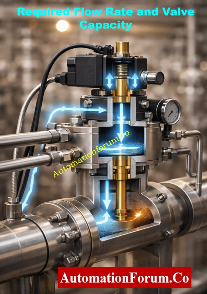 Calculate Required Flow Rate and Valve Capacity