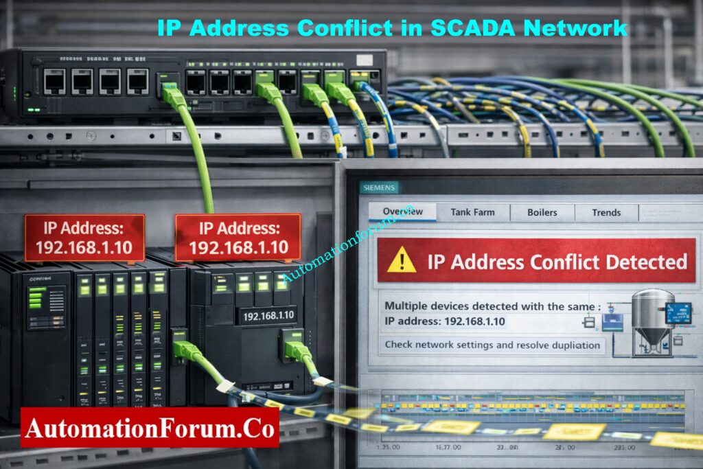 IP Address Conflict in SCADA Network