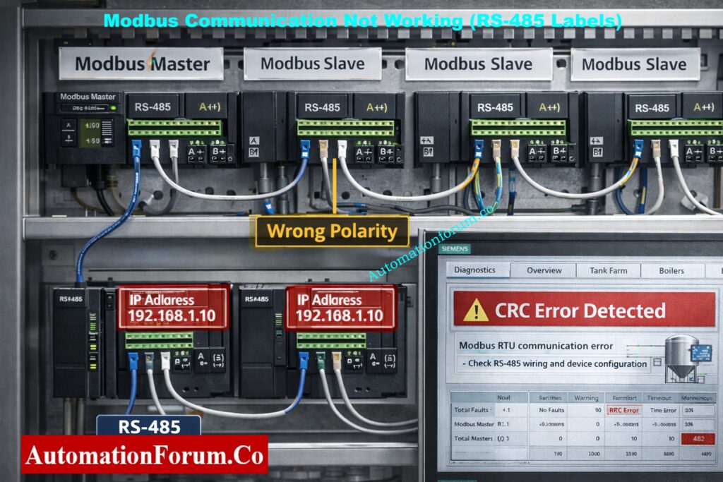 Modbus Communication Not Working in SCADA
