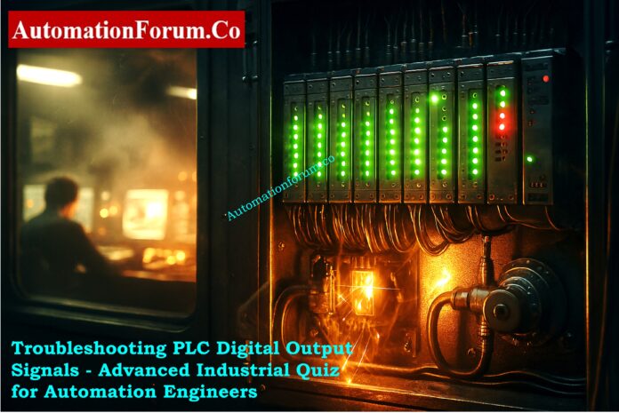 Troubleshooting PLC Digital Output Signals - Advanced Industrial Quiz for Automation Engineers