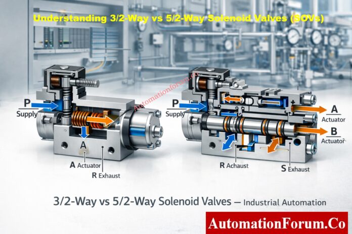 Understanding 3/2-Way vs 5/2-Way Solenoid Valves (SOVs)