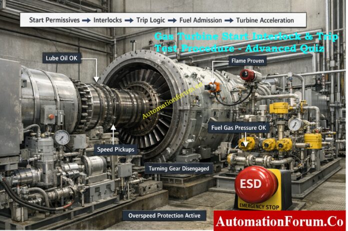 Gas Turbine Start Interlock & Trip Test Procedure