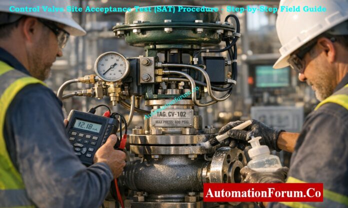 Control Valve Site Acceptance Test (SAT) Procedure - Step-by-Step Field Guide