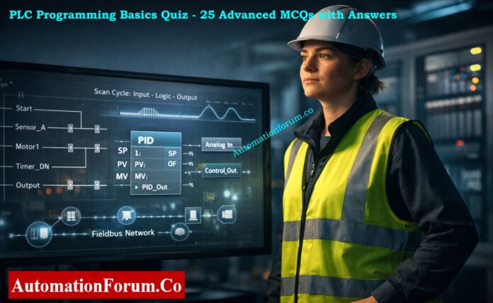 PLC Programming Basics Quiz - 25 Advanced MCQs with Answers