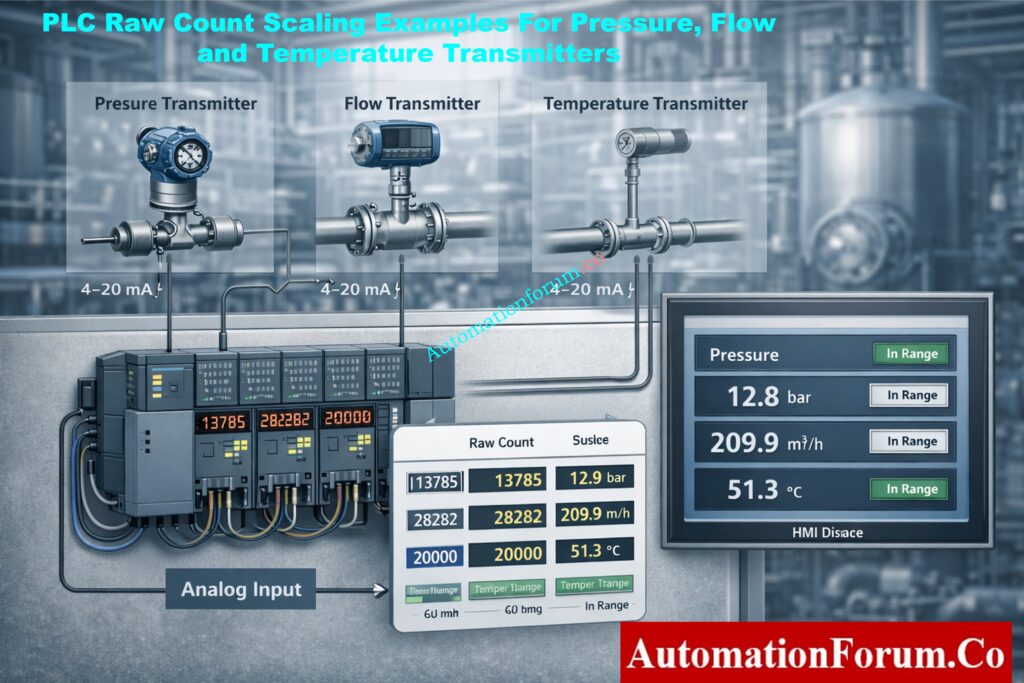 Pressure Transmitter Scaling in PLC