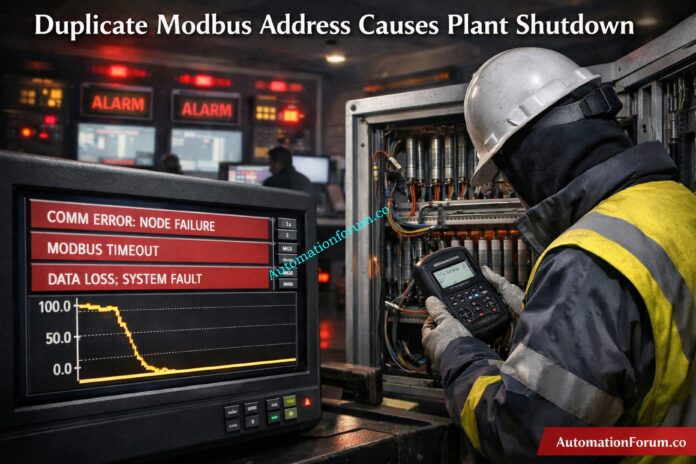 Duplicate Modbus Address in Temperature Multiplexers Causes Plant Shutdown - Real Incident & Root Cause