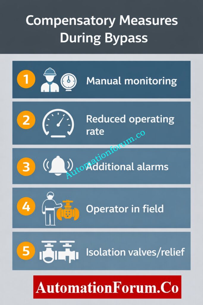 Compensatory Measures During Bypass (safety bypass management)