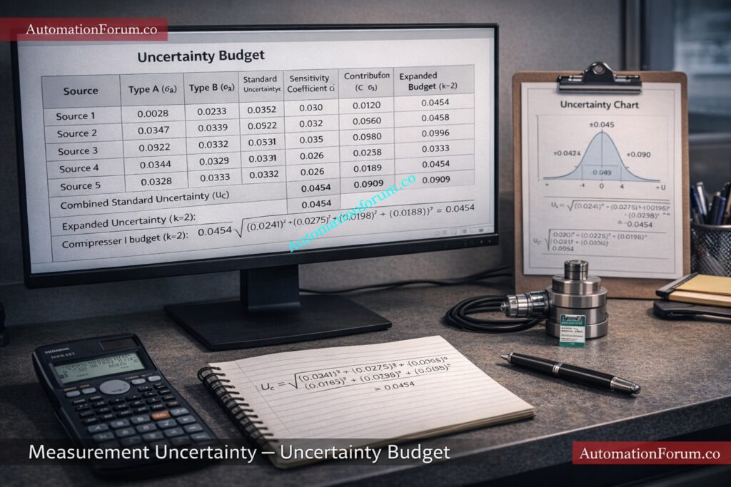 Step By Step Measurement Uncertainty Evaluation Process
