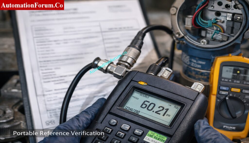 Temporary Reference Instrument Verification Using Portable Calibrator