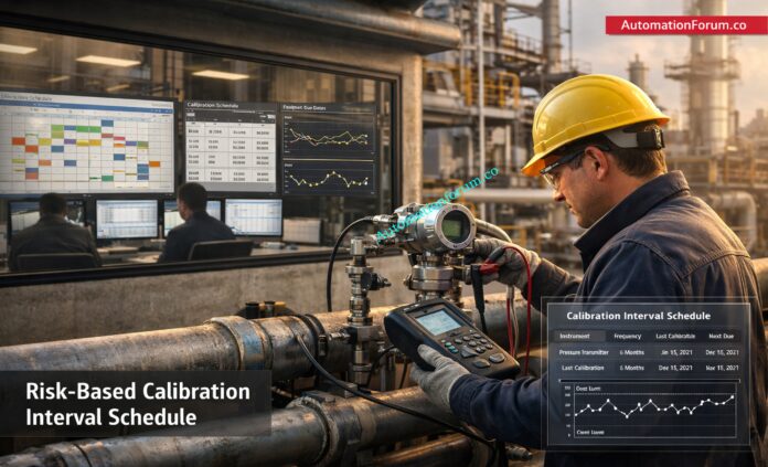 Calibration Interval Schedule Procedure for Process Instrumentation Using Risk-Based Method
