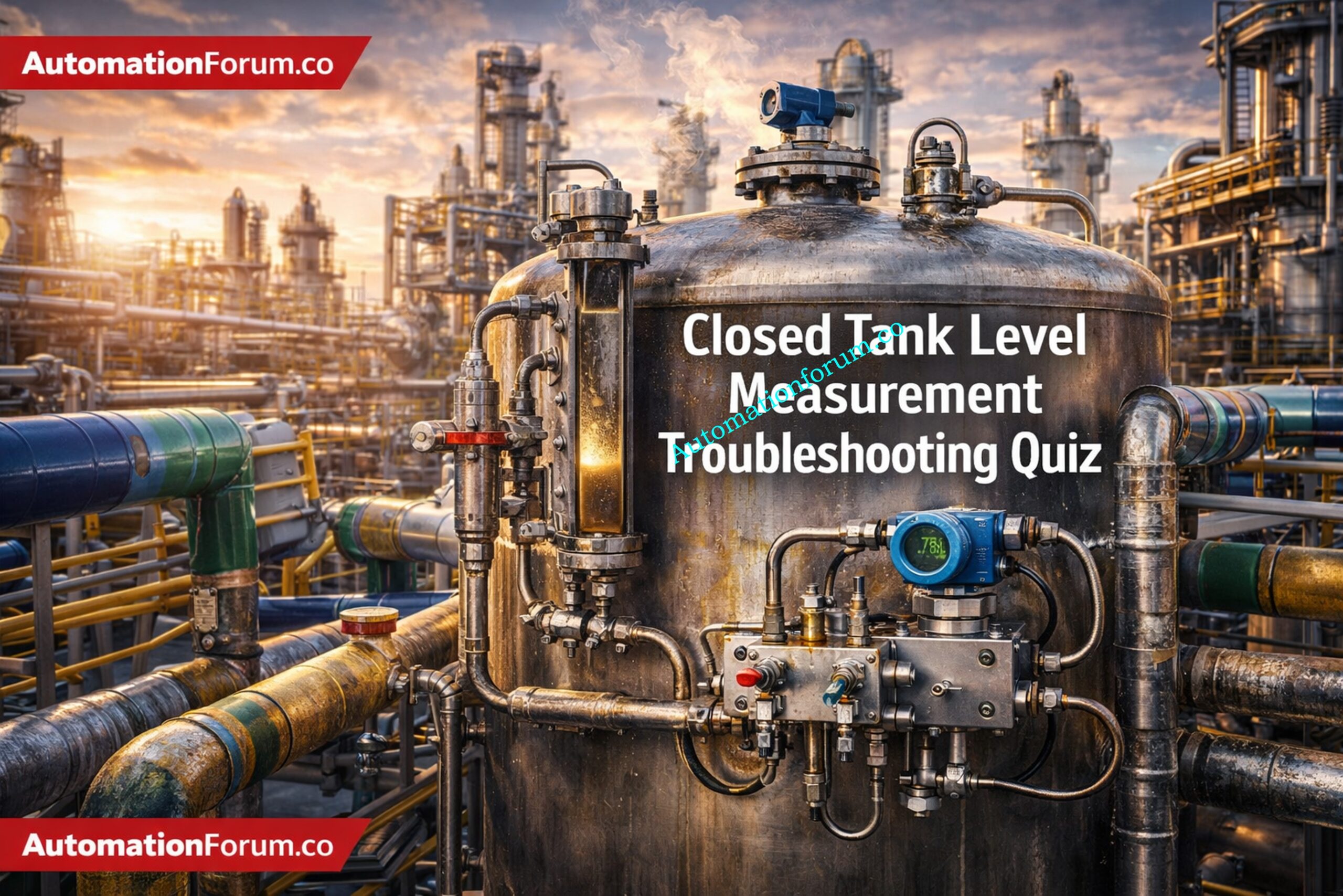 Can You Solve Closed Tank Level Measurement Failures? Advanced Instrumentation Troubleshooting Quiz