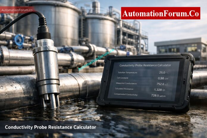 Conductivity Liquid Analyzer Probe Resistance Calculator - Complete Guide for Instrumentation Engineers