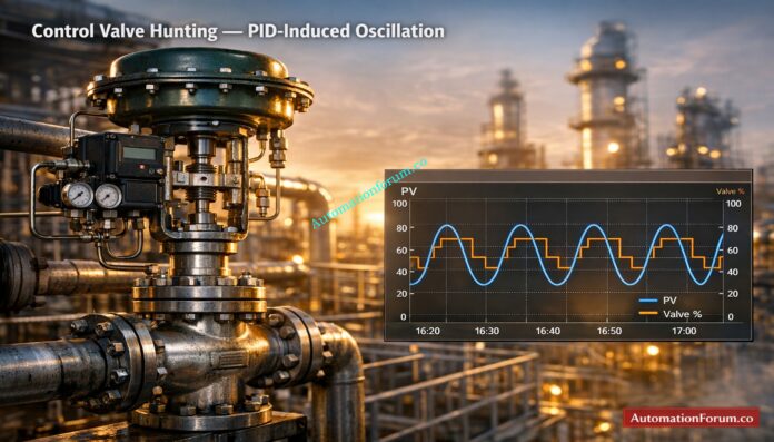 Control Valve Hunting Due to PID Controller: Causes, Effects, Root Analysis and Complete Troubleshooting Guide for Industrial Process Control Systems
