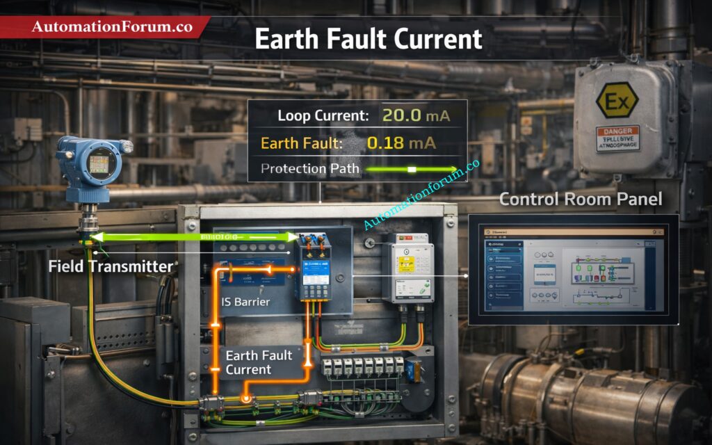 Total fault current - IS Barrier Earth Fault Current Calculator | Intrinsic Safety Loop Design Tool