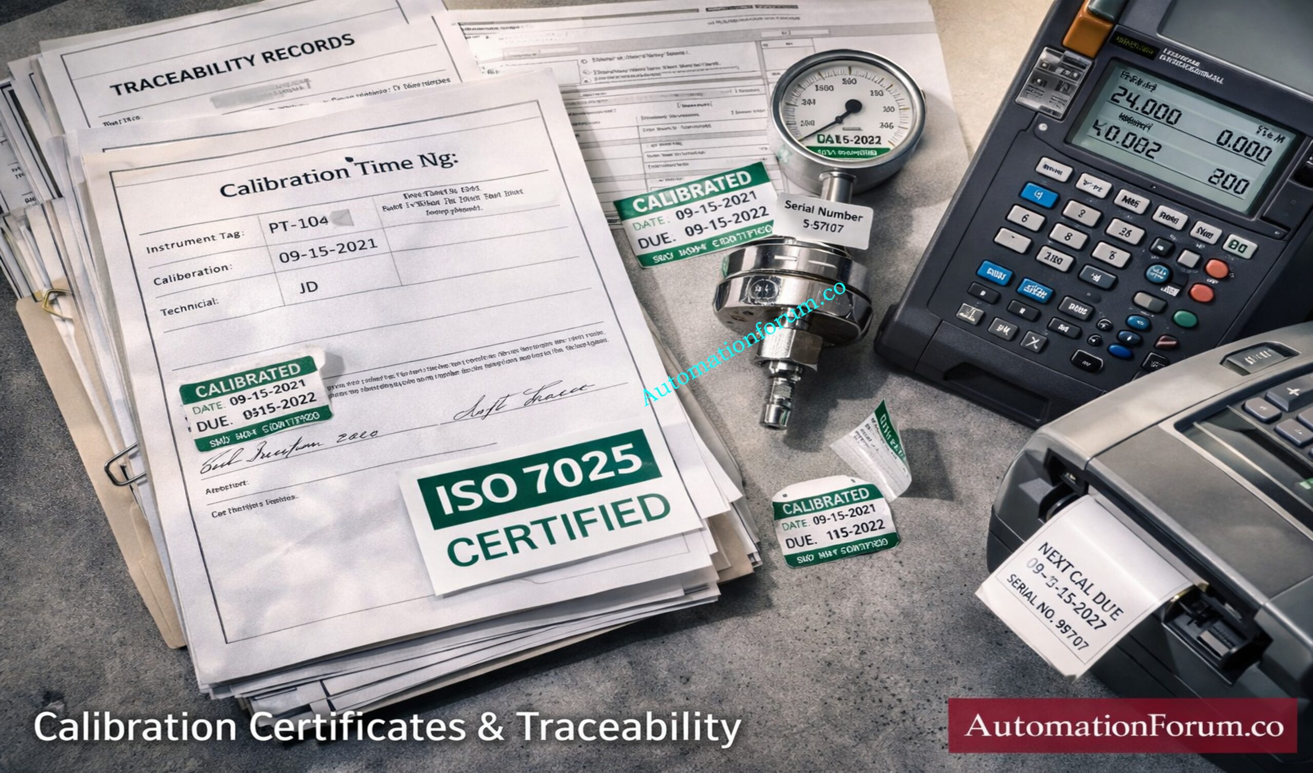 Internal Audit Checklist for ISO Process Instrument Calibration in ...