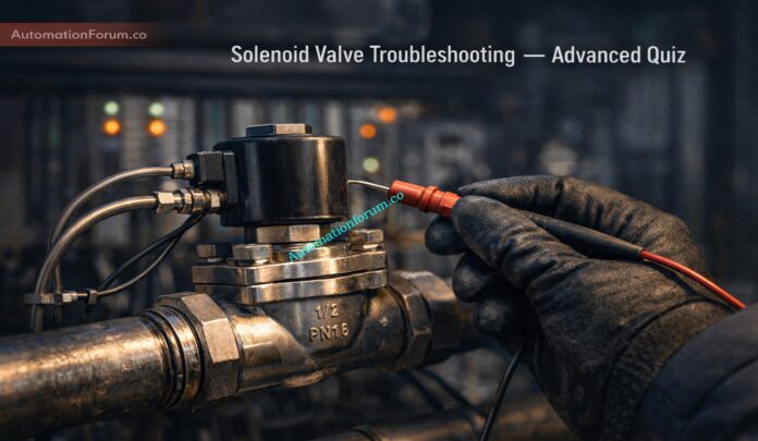 Advanced Solenoid Valve Troubleshooting Quiz - 25 Scenario-Based MCQs for Instrumentation & Control Professionals