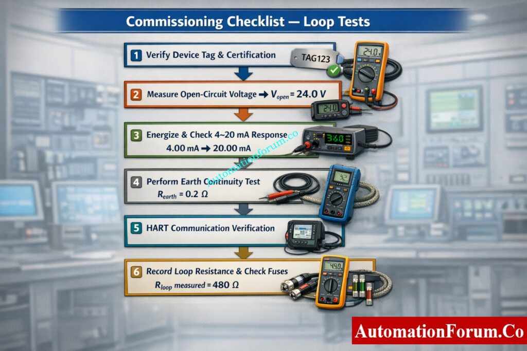 Commissioning Checklist for Zener Barrier and Galvanic Isolation Systems