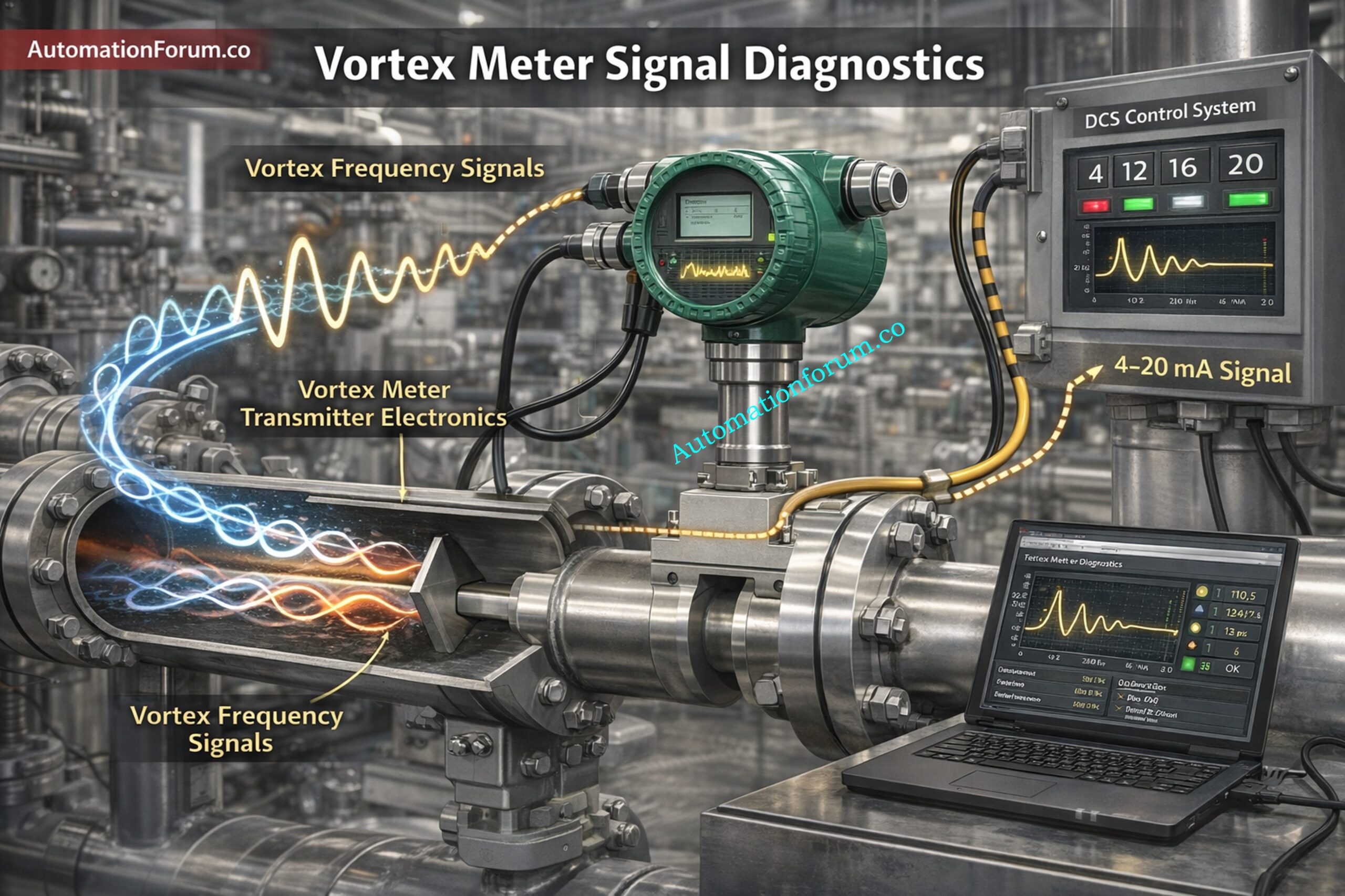Vortex Flow Meter Troubleshooting Quiz – 25 Advanced Transmitter Diagnostic MCQs