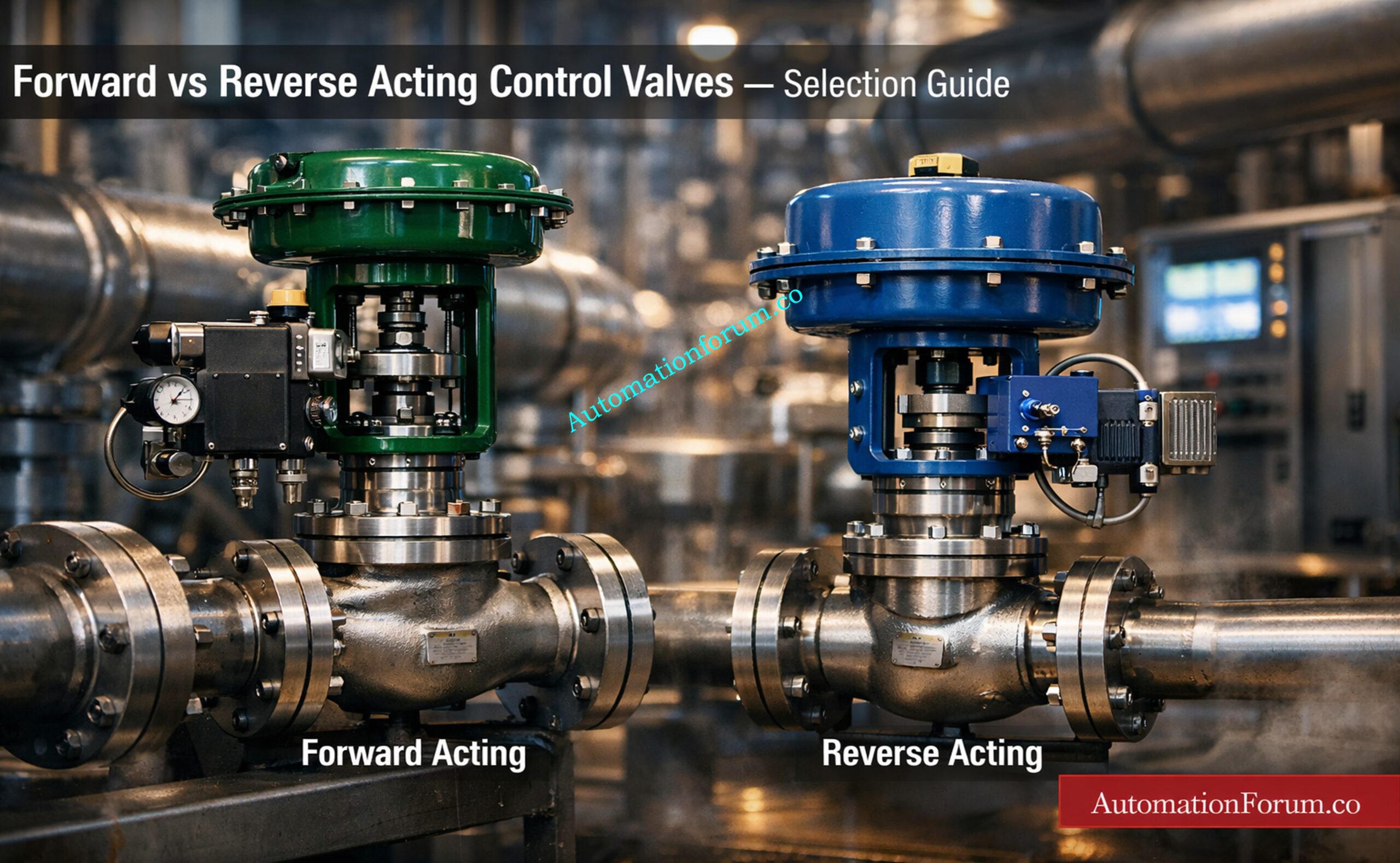 When to Choose Forward and Reverse Acting Control Valves for Design Engineer
