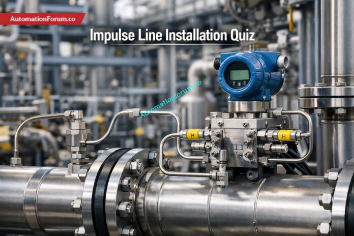 Advanced Quiz on Impulse Line Installation in Process Industries