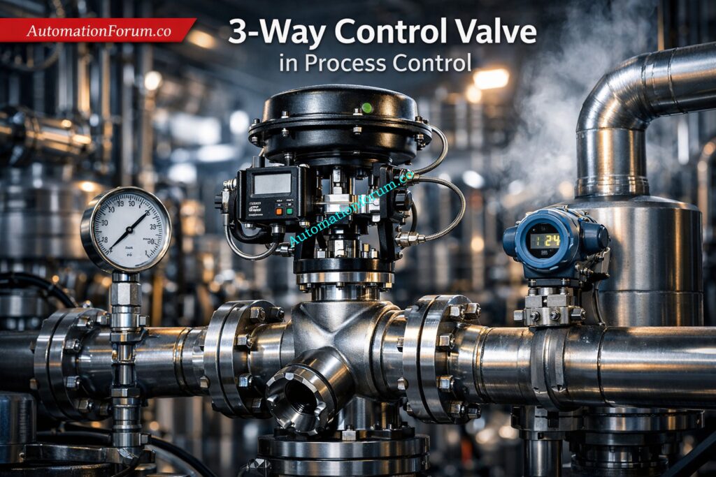 What Is a 3-Way Control Valve in Process Control Systems and How It Works